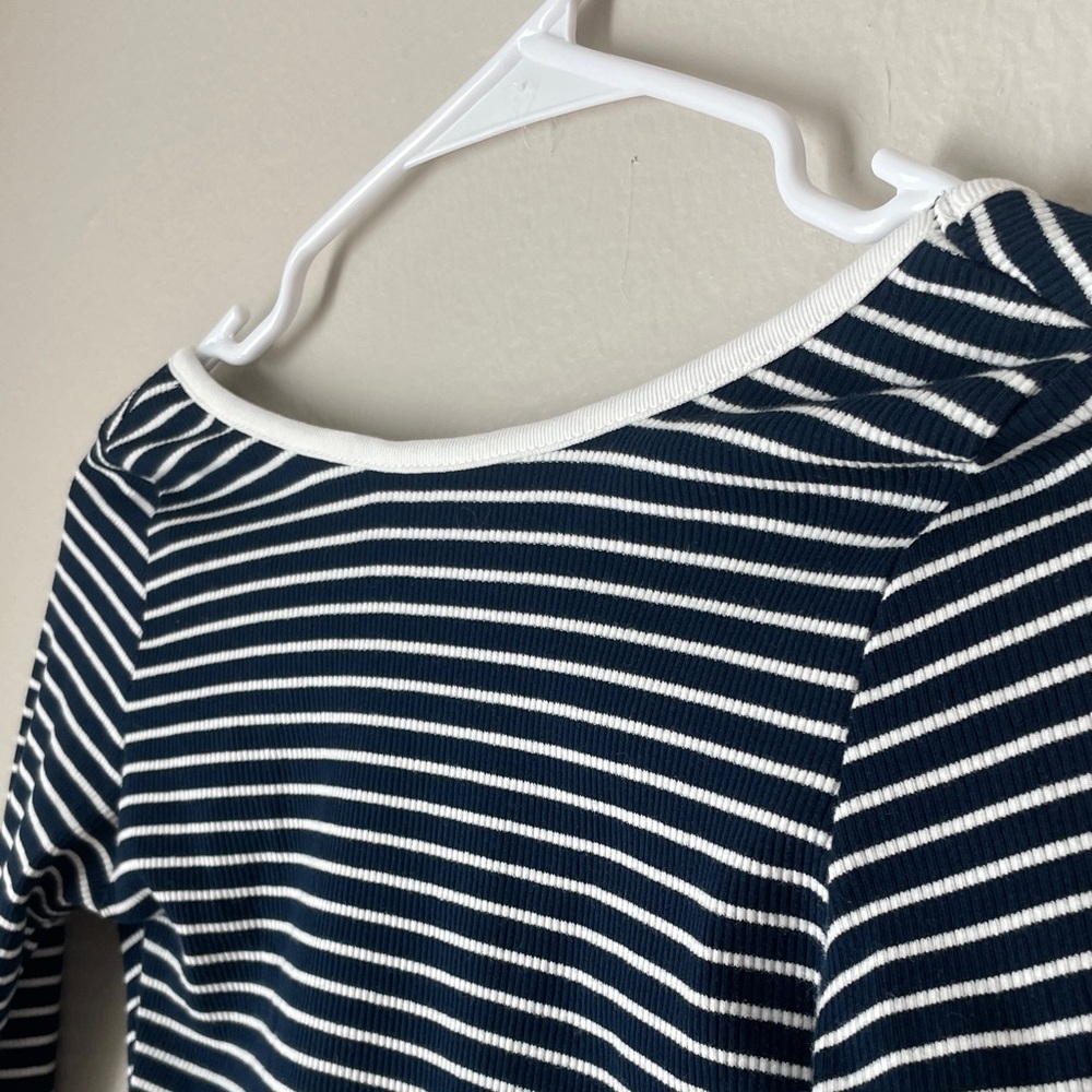 COMMENSE Striped Bodysuit - Picture 2 of 8